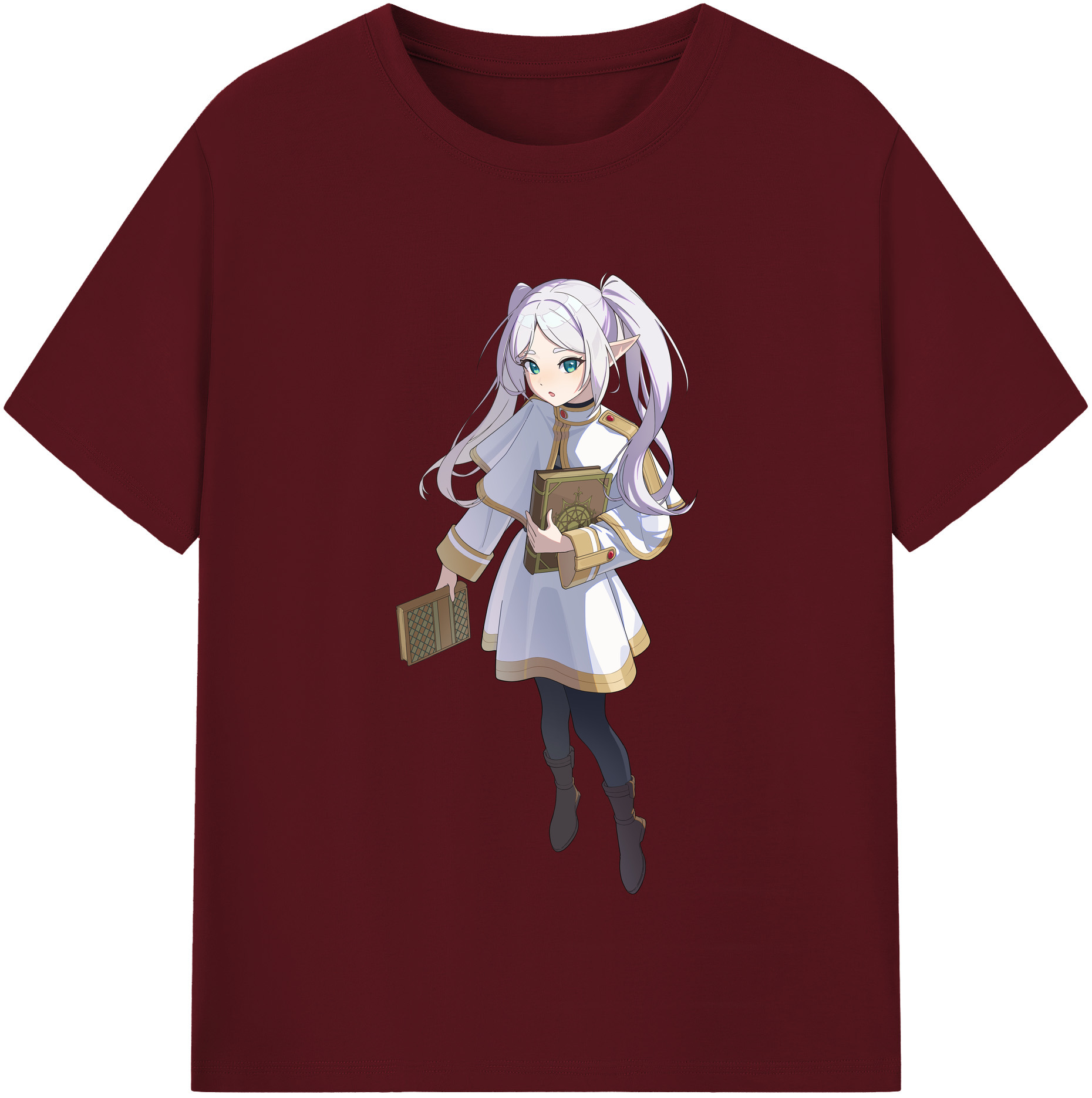 （画像用） 葬送のフリーレン Frieren 綿100％半袖Tシャツ（フロントプリント）